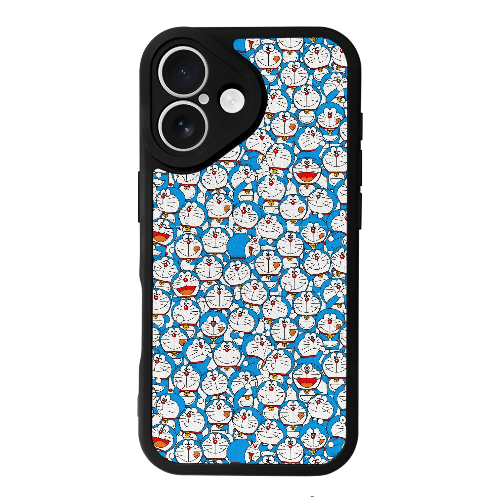 （画像用） ドラえもん Doraemon 【iPhone 16シリーズ対応】シリコンスマホケース（レザー調） 材質：シリコン